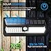 AMIR Solar Lights Outdoor, 62 LED Super Bright Motion Sensor Wall Lights, Wireless Garden Security Lights with 3 Modes, Waterproof & Auto On-Off for Front Door, Garage, Patio, Yard, Pathway