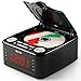 dpnao YW-010 CD Player Clock FM Radio with USB Port (Black)