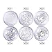 NICOLE DIARY 6 Boxes Nail Glitter Sequins Flakes White Sliver Tips Hexagon Mixed Sizes Nail Art Decoration