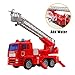 yoptote Fire Truck Fire Engine Toy Shoot Water with Sirens Lights & Sound Extending Ladder Truck Firefighter Car Rescue Play Vehicle Christmas Birthday Gift for 3 4 5 6 Years Old Girls Boys Todder Kid