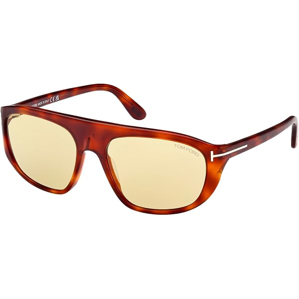 Amazon.com: Tom Ford EDWARD-02 FT 1002 Blonde Havana/Light 