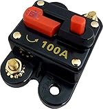 Jex Electronics 100 Amp In-Line Circuit Breaker Stereo/Audio/Car/RV 100A/100AMP Fuse 12V/24V/32V