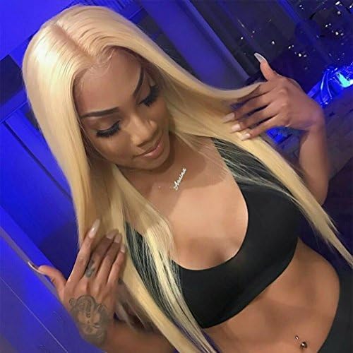 Lanting Blonde Synthetic Lace Front Wig Heat Resistant Fiber Hair Synthetic Wig Silk Straight Front Lace Wigs for Black Women 16-28Inch on Sale 16Inch