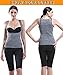 Women's Hot Shapers Hot Sweat Slimming Neoprene Shirt Belly Fat Burner Body Shaper for Women Sauna Vest Weight Loss No Zipper Grey
