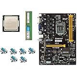 Build Your Own Barebones Mining Rig Bundle with BIOSTAR H81 CryptoCurrency Mining Motherboard – Includes Intel G1820 CPU, 4GB DDR3 RAM and PCI-e Risers – Choose from 860-1500W Power Supply, SSD &amp; Case
