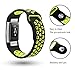 SWEES Silicone Sport Bands Compatible Fitbit Charge 2, Breathable Sport Replacement Bands with Air Holes Small & Large (5.7