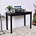 Tangkula Computer Drawer, Home Office Compact Efficient Laptop PC, Wood Workstation Desk,Writing Study Table, Black