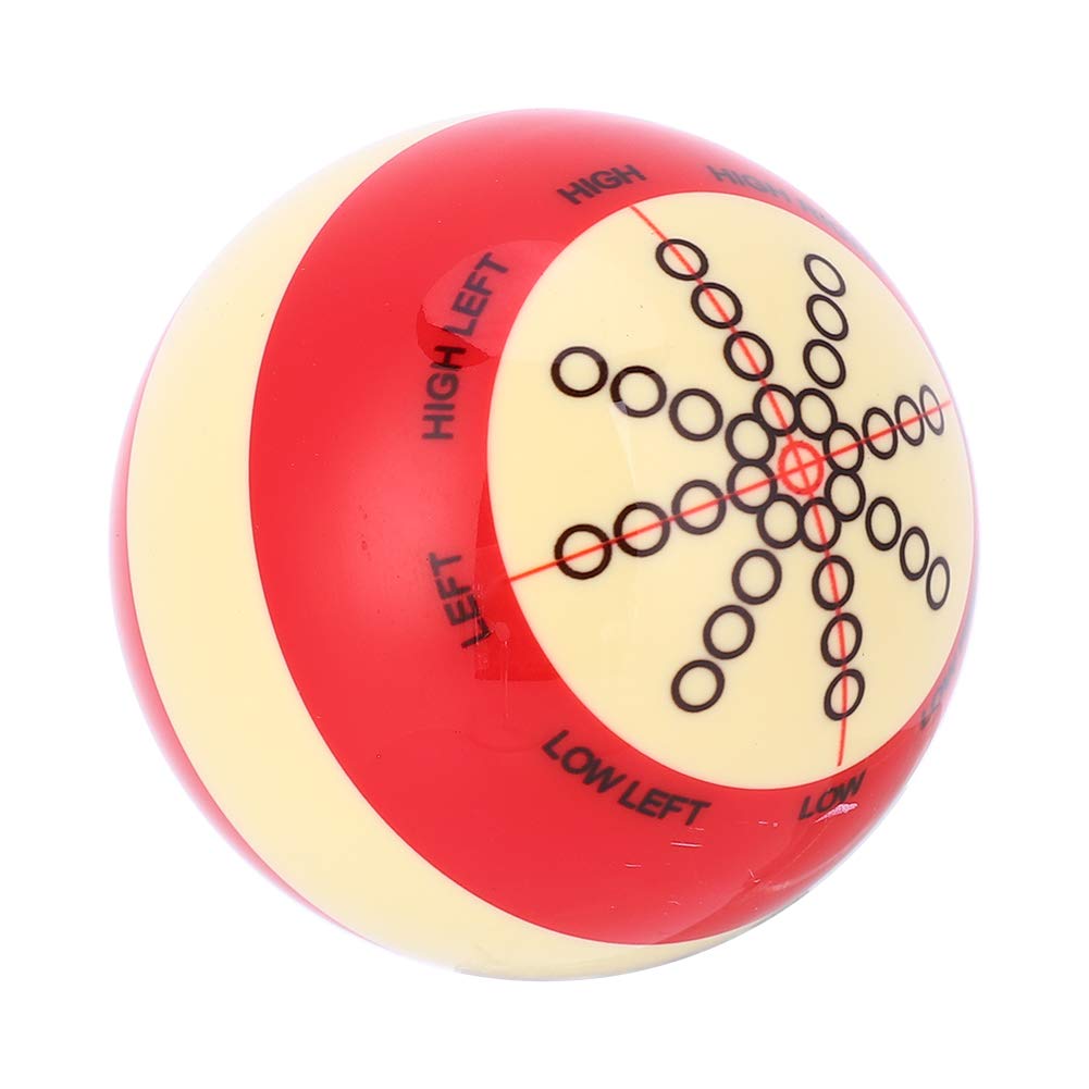 Resin Cue Ball, 52mm American Pool Practice Training Accessory Portable Impact Resistant Durable for Beginners Snooker Aiming Tool Lightweight Compact