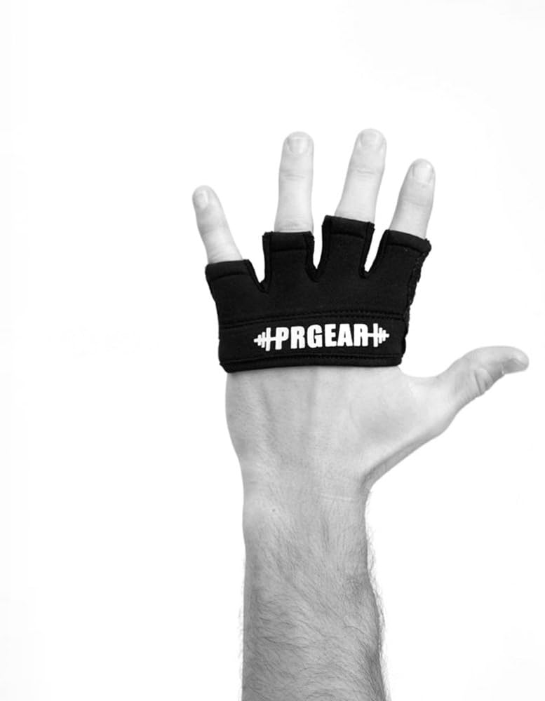 PRGear WOD Grips Gloves | Original | Perfekt protection for your workout - For power lifting, pull-ups, Body building, Fitness and all other types of functional training | Innen neoprene for excellent grip and protection