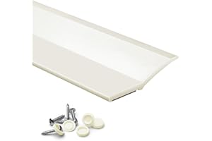 FOSLUOC Garage Door Seal Top and Side Seal Strip 34FT Adhesive Backed Rubber Weather Stripping Replacement Weatherproofing Universal Sealing (Beige)