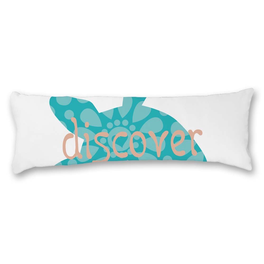 Amazon Com Poieloi Fun Discover Sea Turtle White Body Pillow