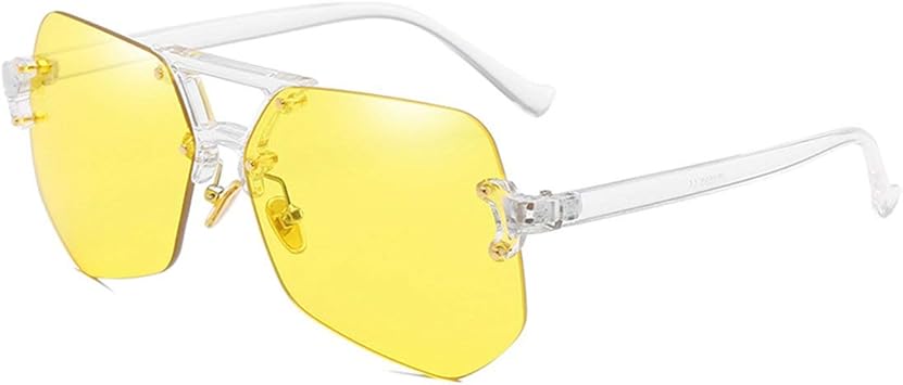 Amazon Co Jp Saikogoods 特別デザインのアイデアマルチキャラクター不規則サングラスフレームレスアクセサリーサングラス透明フレーム 黄色の部分 透明フレーム黄色片 スポーツ アウトドア Amazon Co Jp Saikogoods 特別デザインのアイデアマルチキャラクター不規則サングラスフレームレスアクセサリーサングラス透明フレーム 黄色の部分 透明フレーム黄色片 スポーツ アウトドア