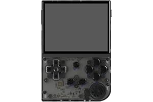 DREAMHAX RG35XX 2024 New Updated Portable Game Console with 3.5 Inch IPS Screen Built-in 5470+ Games Linux System, Handheld Video Games Support Gamepad and HDMI TV Output, Retro Game Gift (Transparent Black)