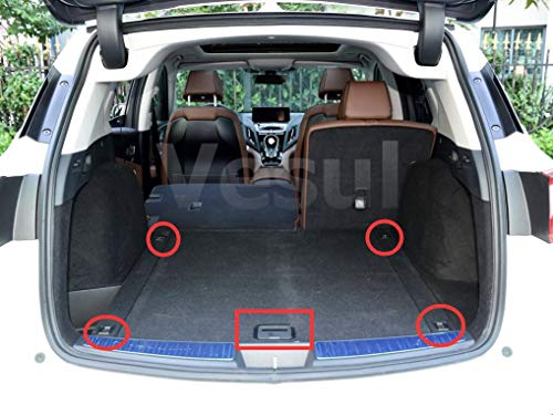 Vesul Rear Trunk Cargo Cover Boot Liner Tray Carpet Floor Mat Compatible with Acura RDX 2019
