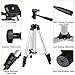 Phone Tripod with Wireless Remote, Eocean 50inch Universal Tripod for Cellphone, Gopro and Camera with Universal Phone Mount Holder, Compatible with iPhone 11 Pro Max/Galaxy Note 9/S9/Google (Silver)
