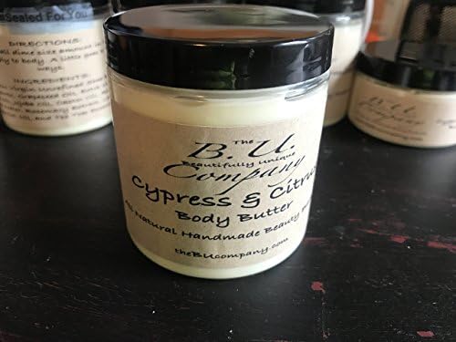 Cypress &amp; Citrus Body Butter - All Natural Handmade - Deep Moisturizer - 8 oz