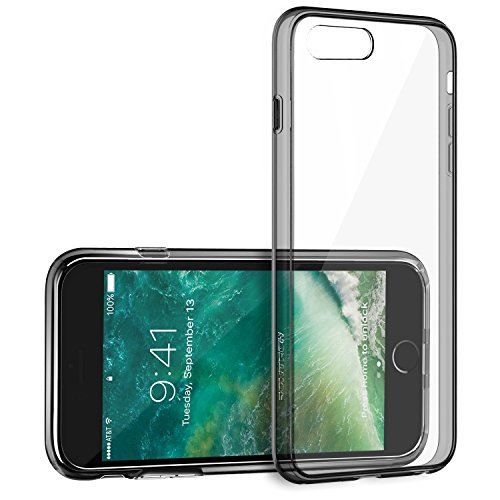 iPhone 7 Plus Case, SOWTECH Anti Scratch [Heavy Duty] Gel Bumper Hard Cover Case for iPhone 7 Plus 5.5 Inch (2016) - Gray