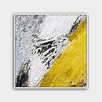 Framed Canvas Wall Art Abstract Canvas Prints Home Artwork Decoration for Living Room,Bedroom - 16x16 inches