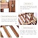 unho Tiered Wood Plant Stand: Large Flower Pot Holder Shelf 6 Potted Planter Display Rack for Garden Patio Balcony Living Room Indoor Outdoor