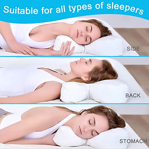 CUZEP Clieey Side Back Stomach Sleeper Pillows Anti Wrinkle Aging