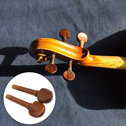 Creative-Idea 4pcs Violin Fiddle Tuning Peg Set 4/4 Size Wooden Replacement Jujube Wood