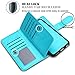 Vofolen 2 in 1 Case for iPhone 6 Case iPhone 6S Case Wallet Folio Flip PU Leather Case Protective Hard Shell Magnetic Detachable Slim Back Cover with Card Holder Slot Wrist Strap for iPhone 6 6S Blue