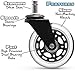iNVUS FasterCasters - Rollerblade Style Office Chair Wheels - Built Tough To Last A Lifetime - Ideal for Hardwood Floors - Perfect Upgrade - Set of 5