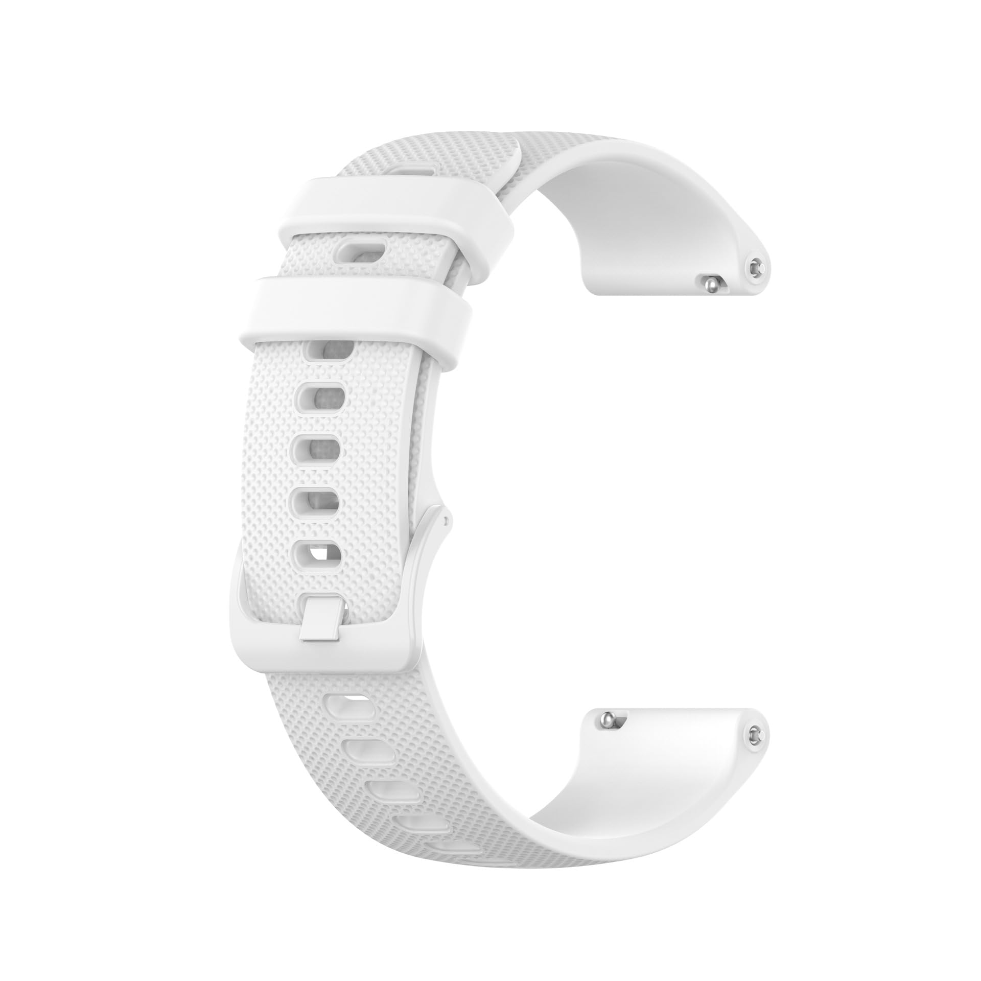 MYAYD Silicone Watch Strap Replacement, 20 mm Silicone Strap, Water-Repellent Watch Straps For Men and Women, Suitable for Garmin Venu, Vivomove, Move, Vivoactive, Forerunner, Approach S40, White