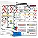 Magnetic Dry Erase Calendar for Refrigerator [17x12] & Weekly Magnetic Calendar | Monthly Whiteboard Wall Calendar and Fridge Board Planner | Dry Erase Markers & Eraser | 2019 Home or Office primary