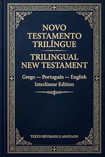 Livro Novo Testamento Trilíngue: Grego — Português — English: Tradução Exegética Contextual (PT) & Word-for-Word Literal Reference (EN) com Transliteração e Glosas Duplas
