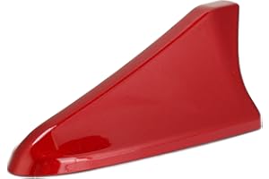 HEADERBS Shark Fin Antenna Cover, 96219 D5000EBQK Car Top Roof Aerial Base Automotive Radio Antenna Cap Replacement for Optima Elantra Sedan Sonata Genesis Sedan Coupe (Red)