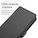 ZOVER Compatible iPhone Xs Max Case Leather Wallet Auto Sleep/Wake Folio Flip Cover Genuine Leather Kickstand Feature Card Slots Gift Box Black