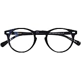 EAREADA Vintage Round Glasses Clear Lens Thick Round Rim Acetate Eyeglasses For Men…