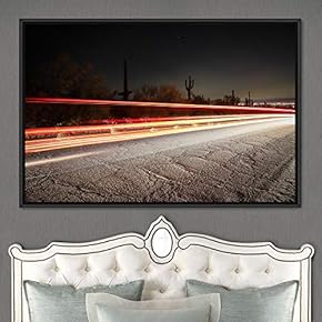 signwin Framed Canvas Wall Art Light Exposure Colorful...