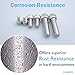 Nuts and Bolts Assortment Kits, M3/M4/M5 x 8mm/12mm/16mm/20mm 304 Stainless Steel Screws, Casaon Allen Hex Socket Head Cap Precise Metric Screws with Nuts Set with Storage Box (440pcs)
