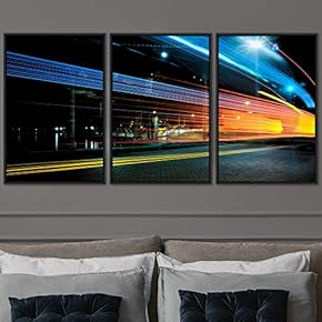 signwin 3 Piece Framed Canvas Wall Art Colorful...