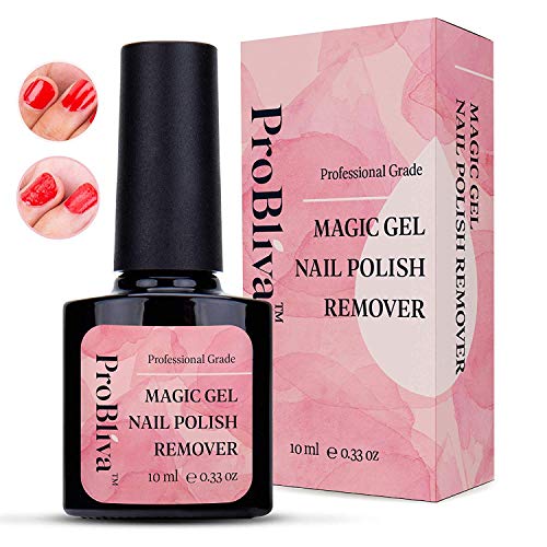 Magic Soak-Off Gel Nail Polish Remover, Professional Remover Nail Polish Delete Primer Acrylic Clean Degreaser For Nail Art Lacquer (10 ML)