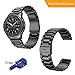 Hoco. Gear s3 Frontier Band,Samsung Gear s3 Watch Band 22/46mm Stainless Steel Band for Samsung Smart Sport Watch/Wrist Bracelet Metal Replacement for Samsung Gear S3 Frontier / S3 Classic（Black）
