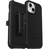 OtterBox iPhone 16e, iPhone 15, iPhone 14 & iPhone 13 (Only) Defender Series XT Case - Black - Holster Clip Included - Screenless - Rugged - Snaps to MagSafe, Lanyard Attachment, Non-Retail Packaging