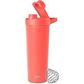 Simple Modern Stainless Steel Shaker Bottle with Ball 24oz | Metal Insulated Cup for Protein Mixes, Shakes and Pre Workout | Rally Collection | Honolulu