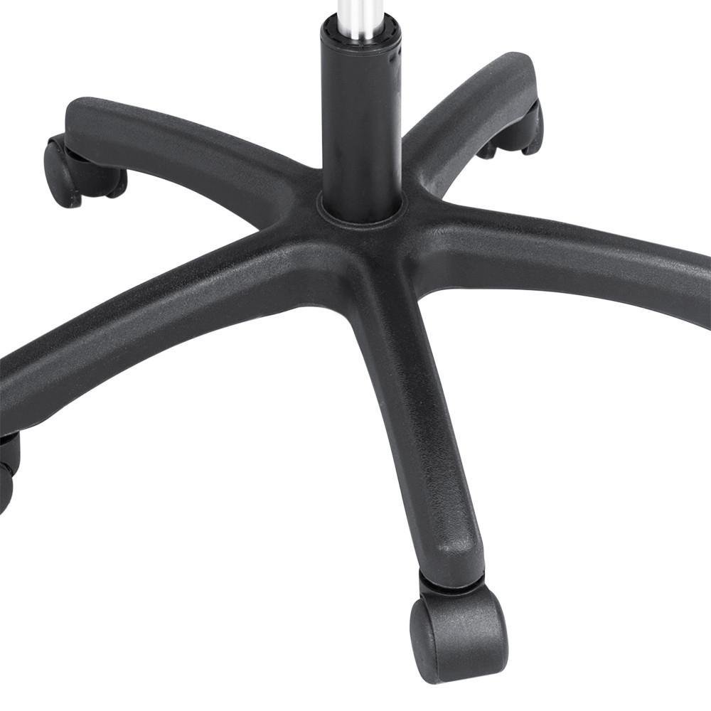 Topeakmart Adjustable Swivel Computer Desk Office Chair with Arms Seating Back Rest Fabric Mesh (Black)