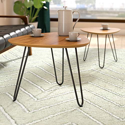 PENCK Hairpin Coffee Table Legs 22 Inch - 4 Easy to Install Metal Legs for Furniture - Mid Century Modern Legs for Dining and End Tables, Chairs, Home DIY Projects