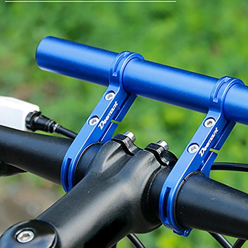 Dartphew Bike Accessories,Outdoor Durable Solid Lightweight Bike Flashlight Holder Handle Bar Bicycle Accessories Extender Mount Bracket for Outdoor Hiking Camping Hunting Fishing (Blue)