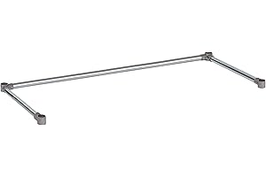 DuraSteel Open Base Work Table Bracing - 30 x 72 Inch Table Stabilizing Leg Cross Braces - Fits Commercial Food Prep Stainless Steel or Maple Wood Worktable