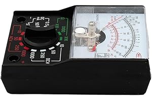Analog Multimeter for AC/DC Voltage and Current Testing, 1000V 500mA Range with Ohmmeter x10/x100/x1K, 110A Model for Industr