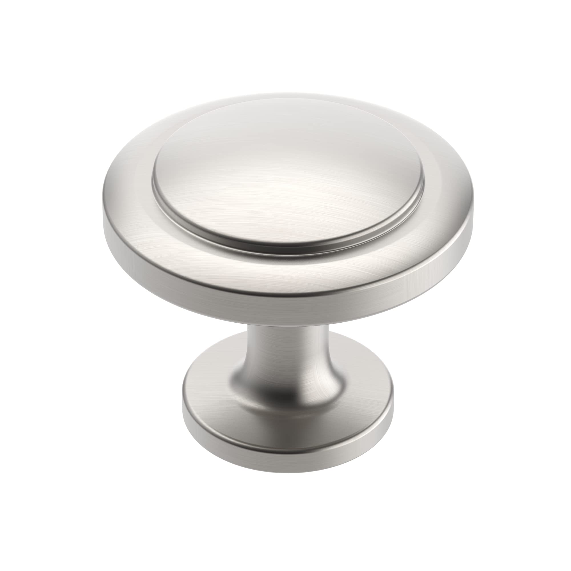 Photo 1 of Alzassbg 10 Pack Brushed Satin Nickel Cabinet Knobs, 1-1/4 Inch Diameter Round Kitchen Knobs for Cabinets and Drawers AL6012SN