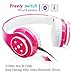 Kids Headphones Bluetooth Wireless 85db Volume Limited Childrens Headset, up to 6-8 Hours Play, Stereo Sound, SD Card Slot, Over-Ear and Build-in Mic Wireless/Wired Headphones for Boys Girls(Pink)thumb 2