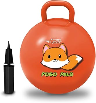 Amazon Co Jp Flybar My First Pogo Pals ホッパーボール 子供用 弾力ボール ハンドル付き バランスボール 子供用 屋内屋外おもちゃ ポンプ付き おもちゃ