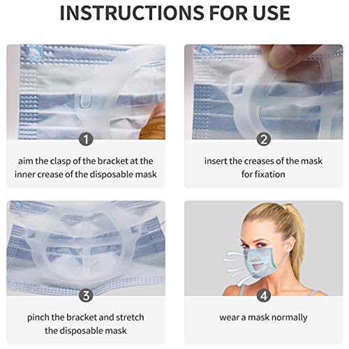 Face Bracket for Masks Frame 5Packs, Protect Lipstick Anti Glasses