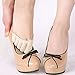 Chinatera Cotton Half Insoles Pads Cushion Metatarsal Sore Forefoot Support Toe Separating Socks (Beige)